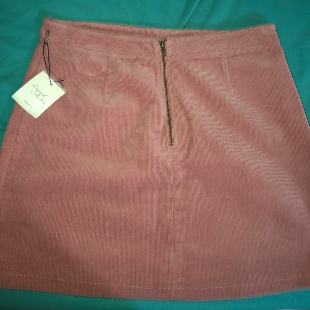 NWOT Pink Zipup Skirt